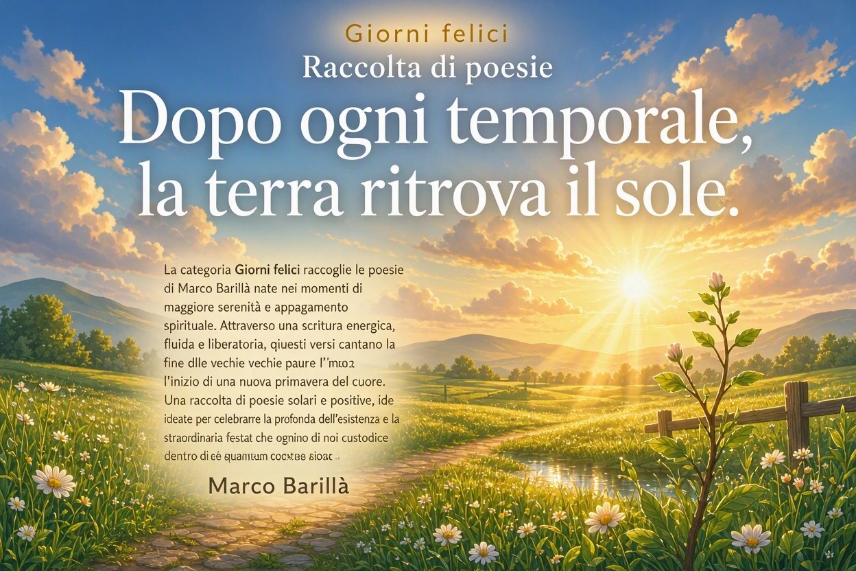 Raccolta Poesie - Giorni Felici - La terra ritrova sempre il sole Raccolta Poesie - Giorni Felici - La terra ritrova sempre il sole