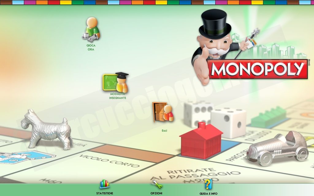 Monopoli per PC schermata principale.