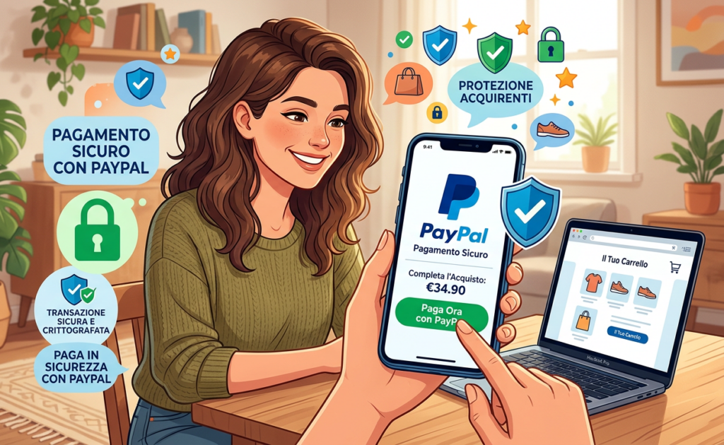 Pagamento sicuro con PayPal