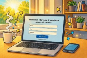 Richiesta assistenza remota e pagamento sicuro con paypal