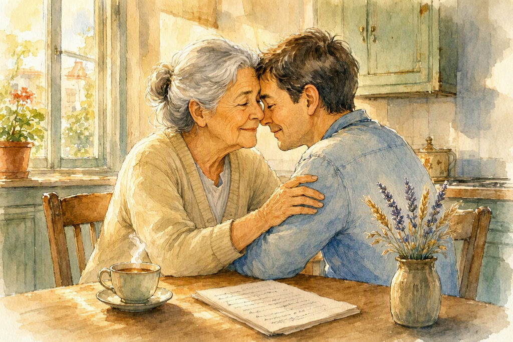 La poesia calabrese "Va ânti toâ mamma"