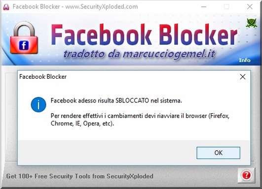 Impedire accesso a facebook